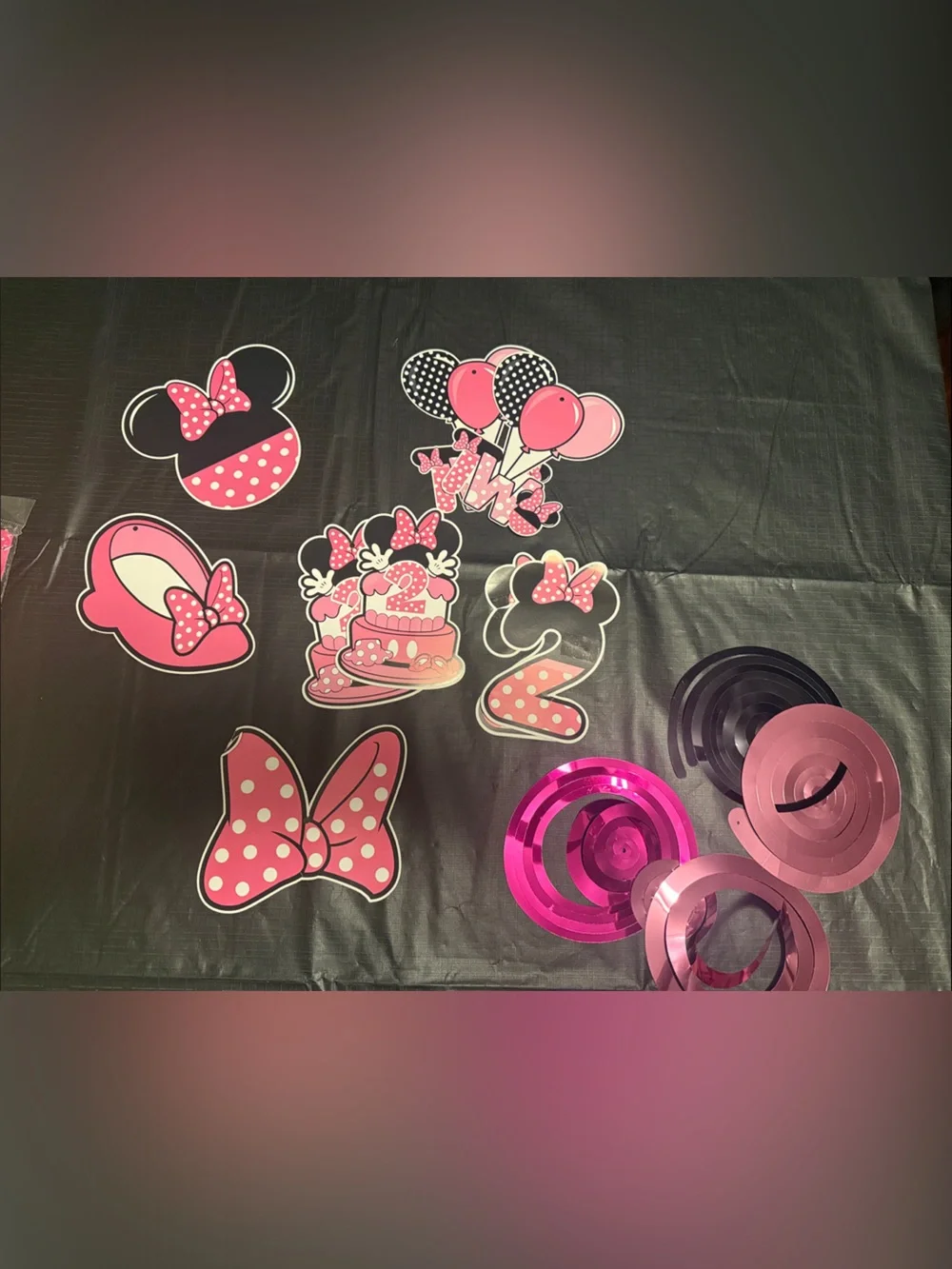 Disney Minnie Mouse 2 Yr. Birthday Party Decoration Kit